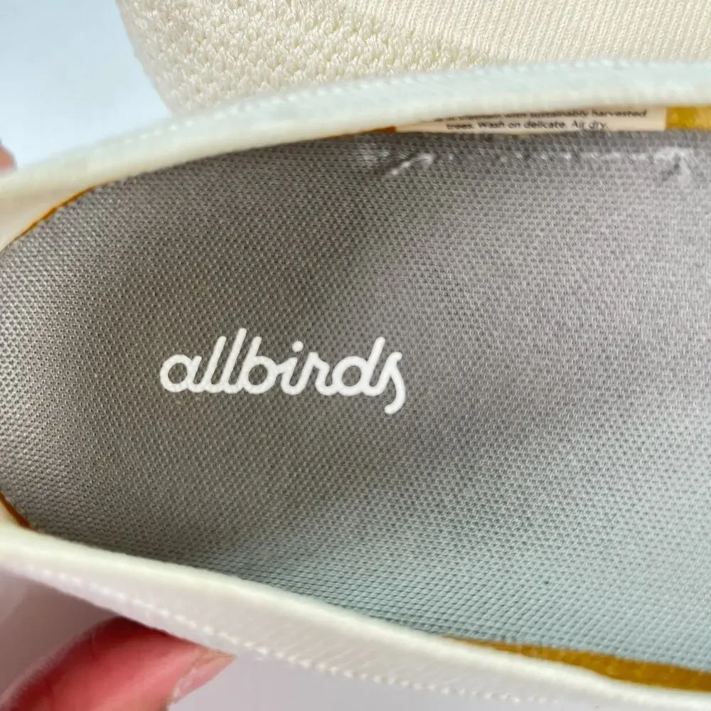 Allbirds Tree Breezers Cream Comfort Slip On Ballet Flats Shoes Women's Size 8